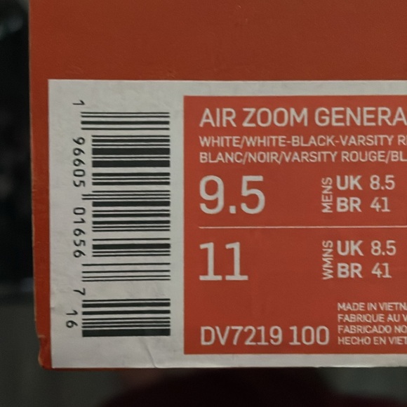 Brand New with box Air Zoom Generation LeBron mens size 9.5 and women’s size 11 - Picture 10 of 17
